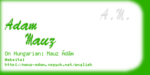 adam mauz business card